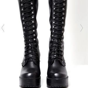Dolls Kill ROC Lash Boots size 9